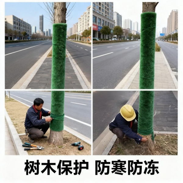辽宁沈阳园林工程用缠树布 高效保温防寒 提高新移栽树木成活率