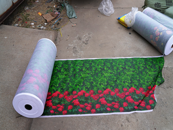 河北石家庄园林绿篱印花防寒布-绿化苗木冬季防冻覆盖材料